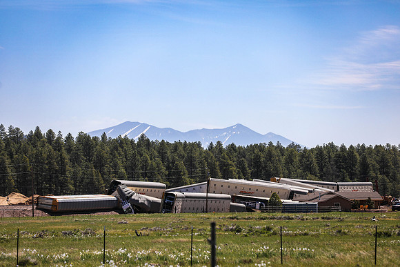 Train Derails in Williams