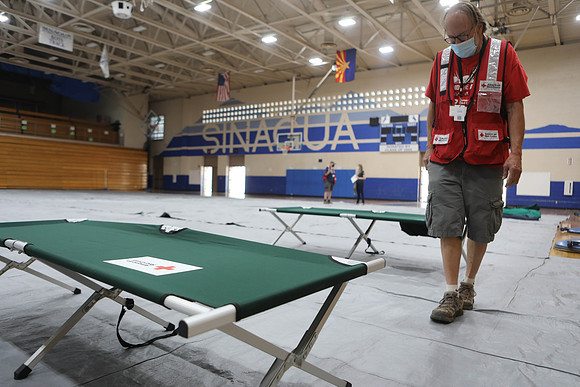 Red Cross Prepares Shelter for Displaced by Fire