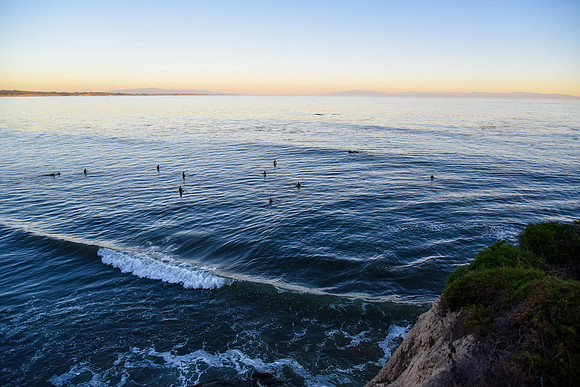 Surfing in Santa Cruz