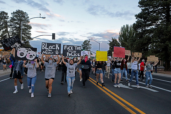 BLM Protest on Fourth Street, Flagstaff